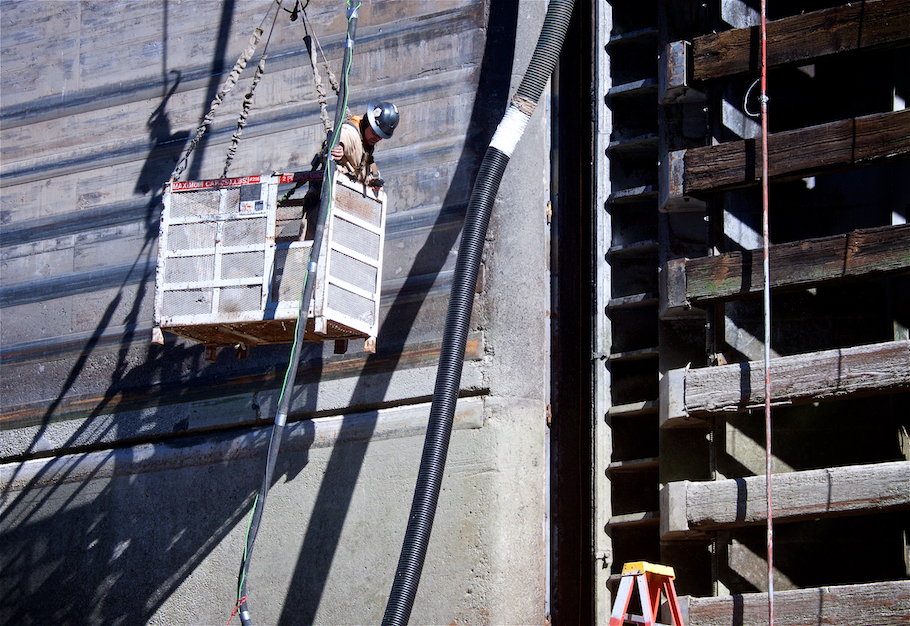 Knight Construction and Supply works on the Lower Granite Dam located on the Snake River.