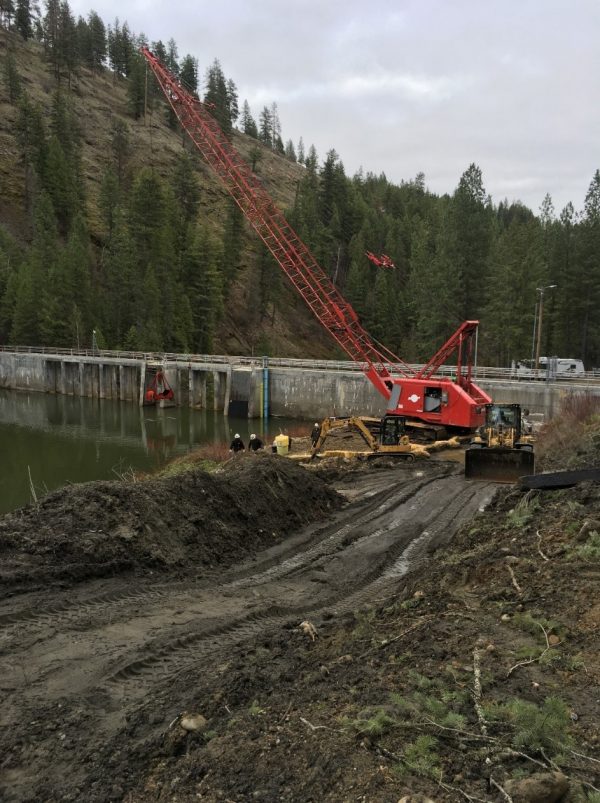 City of Bonners Ferry Moyie Dam Silt Removal, 2019